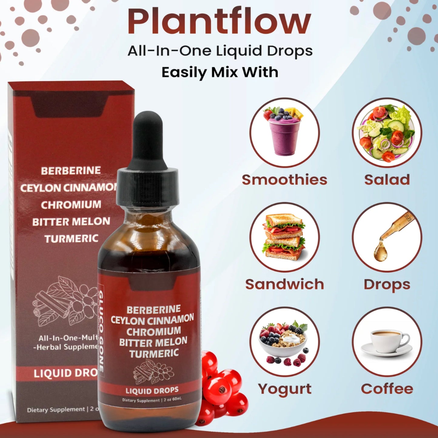 Berberine with Ceylon Cinnamon Drops